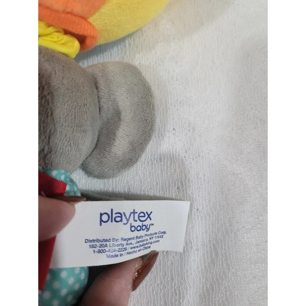 Playtex Baby Pull Down Wiggler Toy  Elephant Hot Air Balloon Vibrates